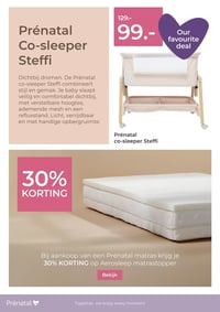 Prénatal co-sleeper Steffi aanbieding bij Prenatal – geldig van 16.02.2026 t/m 22.02.2026