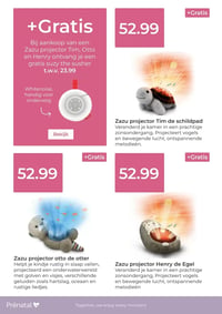 Zazu projector Tim de schildpad aanbieding bij Prenatal – geldig van 16.03.2026 t/m 19.03.2026