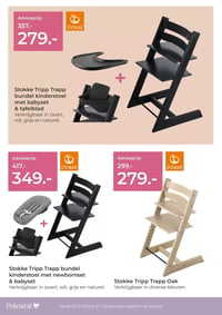 Stokke Tripp Trapp bundel kinderstoel met newbornset & babyset aanbieding bij Prenatal – geldig van 16.03.2026 t/m 19.03.2026