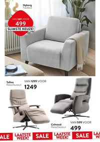 Tofino Relaxfauteuil aanbieding bij Profijt-meubel – geldig van 22.02.2026 t/m 28.02.2026
