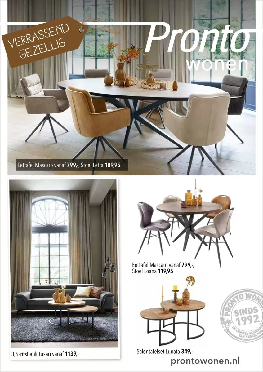 Pronto Wonen folder – pagina 1