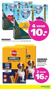 PEDIGREE Dentastix aanbieding bij Ranzijn – geldig van 25.01.2026 t/m 07.02.2026
