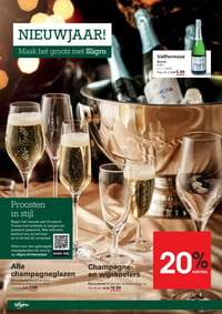 Alle champagneglazen aanbieding bij Sligro – geldig van 05.01.2026 t/m 26.01.2026