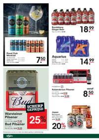 Aquarius aanbieding bij Sligro – geldig van 05.01.2026 t/m 26.01.2026