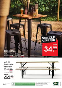 Tafel 60 x 60 cm aanbieding bij Sligro – geldig van 09.04.2026 t/m 21.04.2026