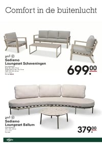 Sediamo Loungeset Scheveningen aanbieding bij Sligro – geldig van 09.04.2026 t/m 21.04.2026