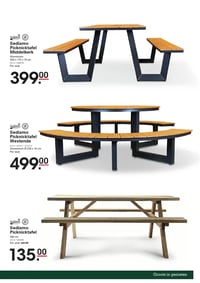 Sediamo Picknicktafel aanbieding bij Sligro – geldig van 09.04.2026 t/m 21.04.2026