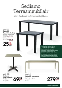 Sediamo Tafel Simon aanbieding bij Sligro – geldig van 09.04.2026 t/m 21.04.2026