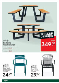 Sediamo Stoel Texel aanbieding bij Sligro – geldig van 12.03.2026 t/m 06.04.2026