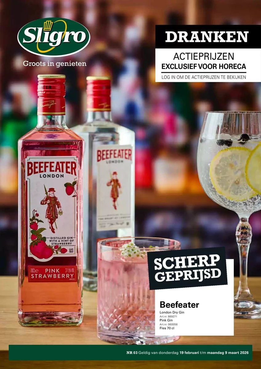 Sligro folder – pagina 1
