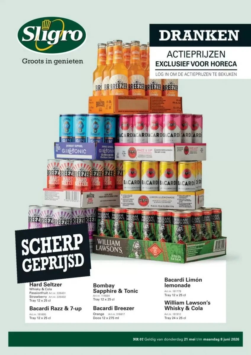 Sligro folder – pagina 1