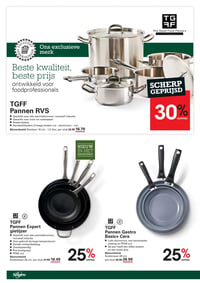 TGFF Pannen RVS aanbieding bij Sligro – geldig van 29.01.2026 t/m 16.02.2026