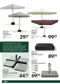 Sediamo HDPE parasolvoet aanbieding bij Sligro – geldig van 29.01.2026 t/m 16.02.2026