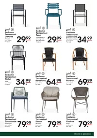 Sediamo Terrasstoel Texel aanbieding bij Sligro – geldig van 29.01.2026 t/m 16.02.2026