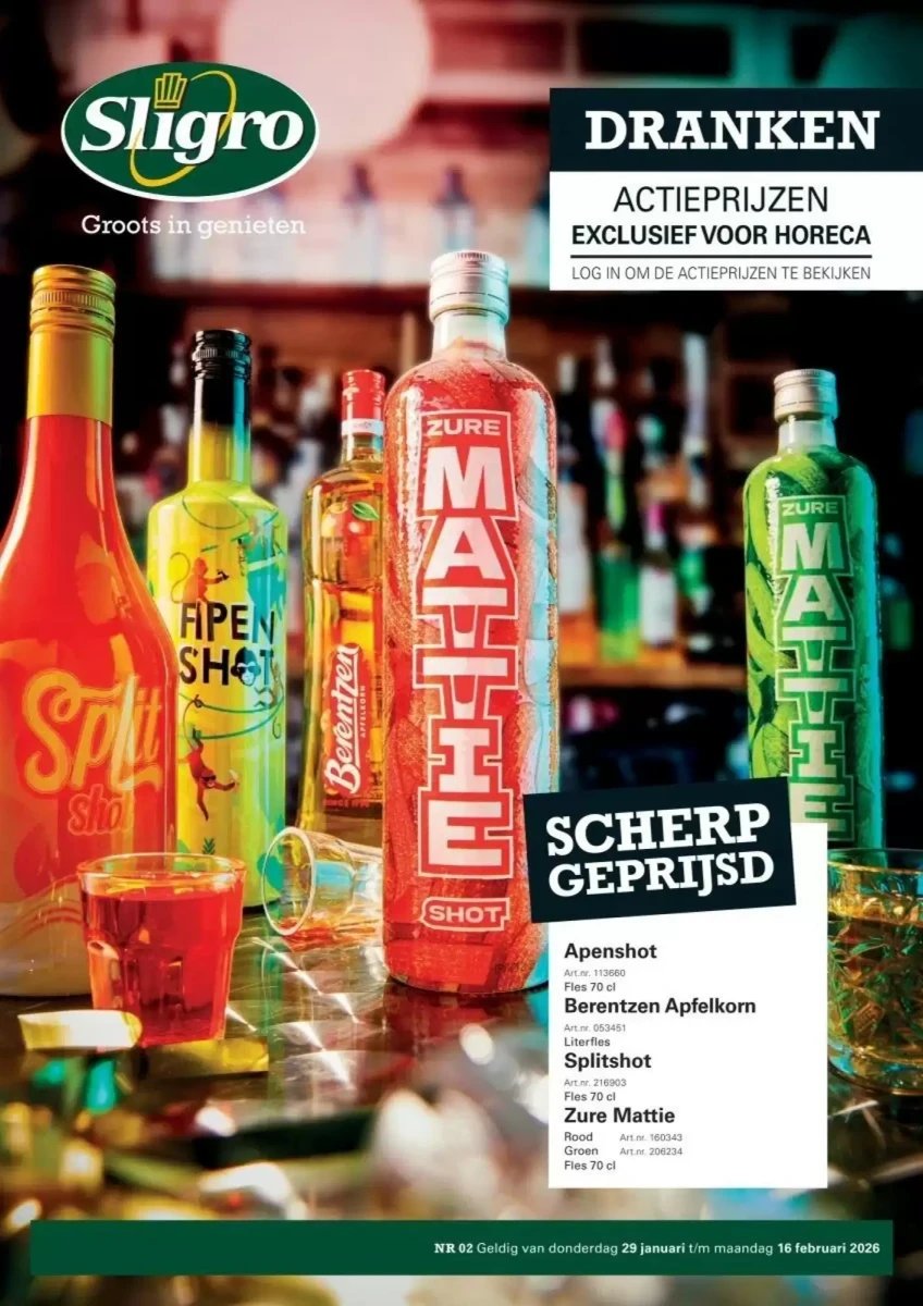 Sligro folder – pagina 1