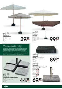 Sediamo Parasol aanbieding bij Sligro – geldig van 29.01.2026 t/m 16.02.2026