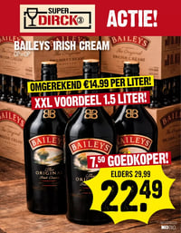 BAILEYS IRISH CREAM aanbieding bij Super-dirck-3 – geldig van 04.03.2026 t/m 10.03.2026