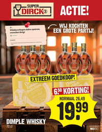 DIMPLE WHISKY aanbieding bij Super-dirck-3 – geldig van 28.01.2026 t/m 03.02.2026