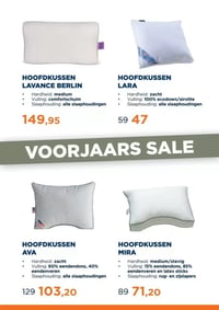 HOOFDKUSSEN LARA aanbieding bij Totaalbed – geldig van 01.03.2026 t/m 07.03.2026