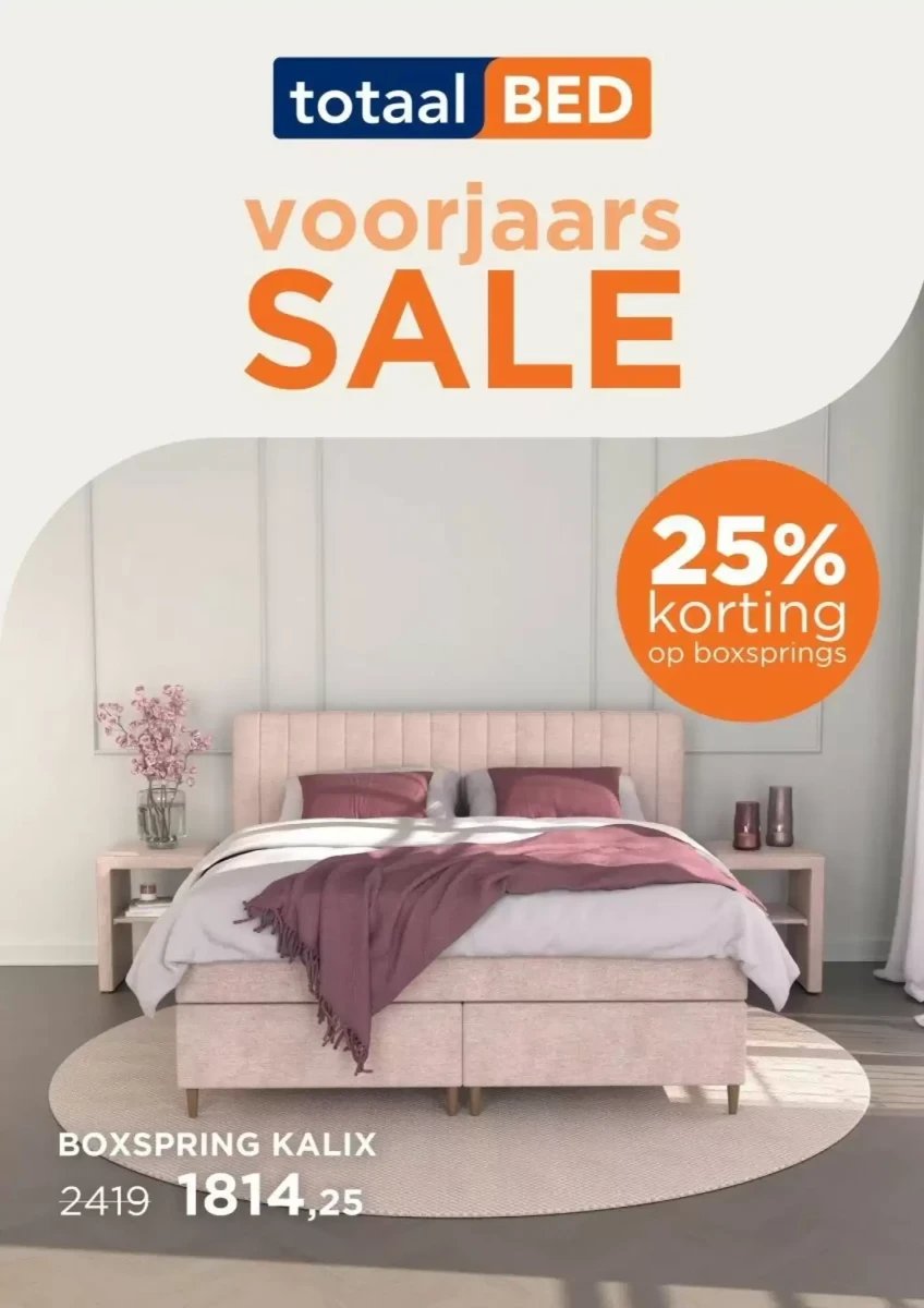 Totaalbed folder – pagina 1