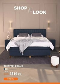 BOXSPRING KALIX aanbieding bij Totaalbed – geldig van 08.02.2026 t/m 14.02.2026