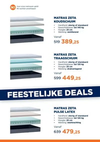 MATRAS ZETA KOUDSCHUIM aanbieding bij Totaalbed – geldig van 13.03.2026 t/m 15.03.2026