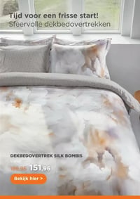 DEKBEDOVERTREK SILK BOMBIS aanbieding bij Totaalbed – geldig van 13.03.2026 t/m 15.03.2026