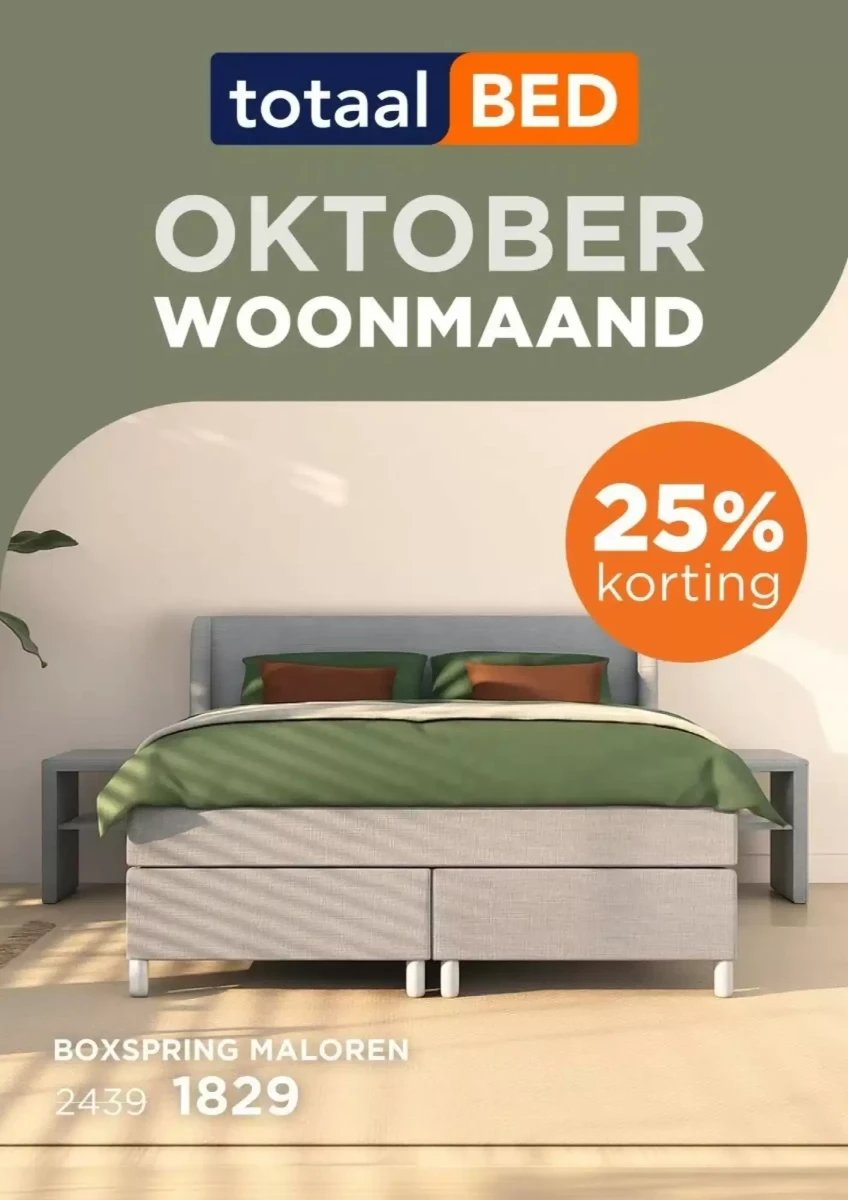 Totaalbed folder – pagina 1