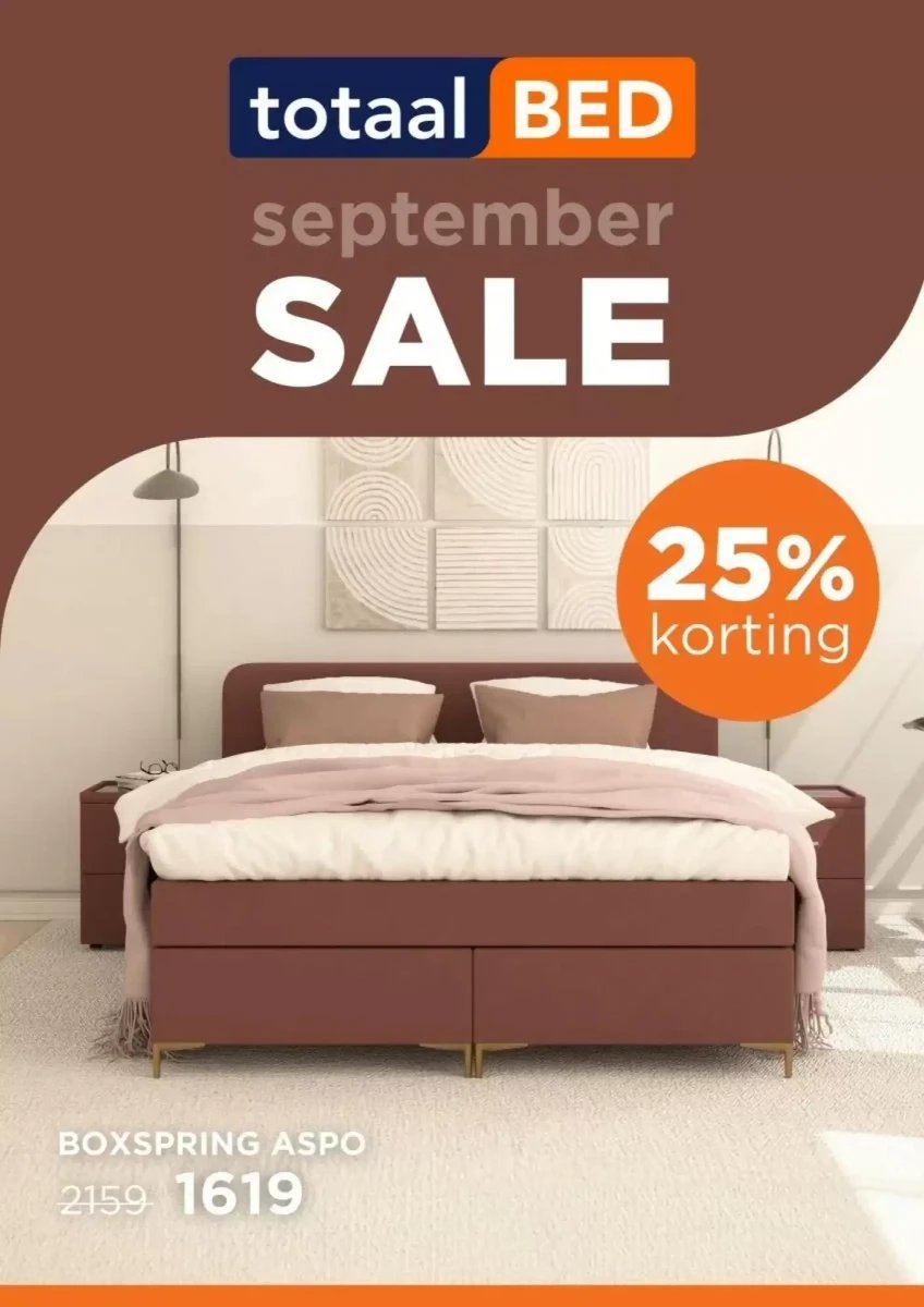 Totaalbed folder – pagina 1