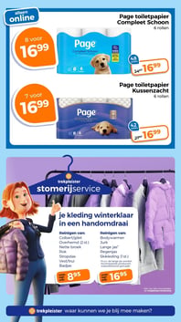 Reinigen van: Colbert/gilet Overhemd (2 st.) Nette broek Rok Stropdas Vest/trui Badjas aanbieding bij Trekpleister – geldig van 03.02.2026 t/m 15.02.2026