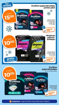 DryNites pyjamabroekjes jumbo pack aanbieding bij Trekpleister – geldig van 03.02.2026 t/m 15.02.2026