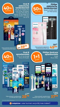 Philips Sonicare opzetborstels aanbieding bij Trekpleister – geldig van 03.02.2026 t/m 15.02.2026