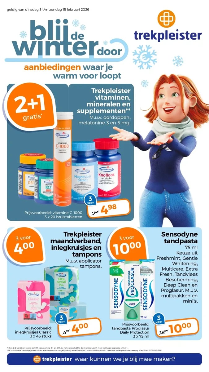 Trekpleister folder – pagina 1