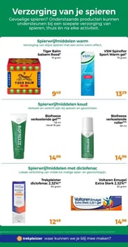 VSM Spiroflor Sport Warm gel 75 gram aanbieding bij Trekpleister – geldig van 07.04.2026 t/m 12.04.2026