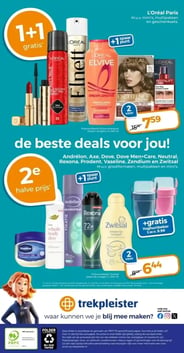 Andrélon, Axe, Dove, Dove Men+Care, Neutral, Rexona, Prodent, Vaseline, Zendium en Zwitsal aanbieding bij Trekpleister – geldig van 07.04.2026 t/m 12.04.2026