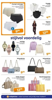Horloge aanbieding bij Trekpleister – geldig van 10.03.2026 t/m 15.03.2026