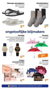Horloge aanbieding bij Trekpleister – geldig van 14.04.2026 t/m 19.04.2026