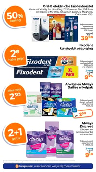 Fixodent kunstgebitverzorging aanbieding bij Trekpleister – geldig van 14.04.2026 t/m 19.04.2026
