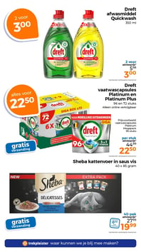 Dreft vaatwascapsules Platinum en Platinum Plus aanbieding bij Trekpleister – geldig van 14.04.2026 t/m 19.04.2026
