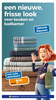 een nieuwe, frisse look voor keuken en badkamer aanbieding bij Trekpleister – geldig van 14.04.2026 t/m 19.04.2026