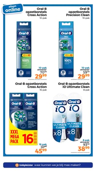 Oral-B opzetborstels Precision Clean aanbieding bij Trekpleister – geldig van 17.02.2026 t/m 01.03.2026