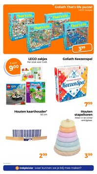 Houten stapeltoren aanbieding bij Trekpleister – geldig van 17.02.2026 t/m 01.03.2026