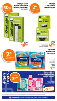 Philips One Blade navulmesjes aanbieding bij Trekpleister – geldig van 17.02.2026 t/m 01.03.2026
