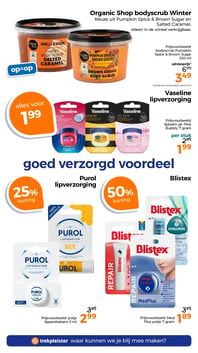 Organic Shop bodyscrub Winter aanbieding bij Trekpleister – geldig van 17.02.2026 t/m 01.03.2026