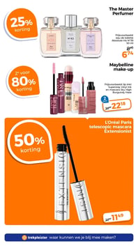 L'Oréal Paris telescopic mascara Extensionist aanbieding bij Trekpleister – geldig van 17.02.2026 t/m 01.03.2026