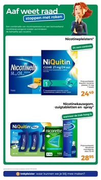 Nicotinell mondspray Mint 15 ml aanbieding bij Trekpleister – geldig van 17.03.2026 t/m 29.03.2026