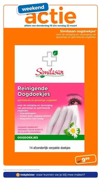 Reinigende Oogdoekjes aanbieding bij Trekpleister – geldig van 17.03.2026 t/m 29.03.2026