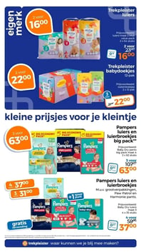 Pampers luiers en luierbroekjes big pack aanbieding bij Trekpleister – geldig van 17.03.2026 t/m 29.03.2026