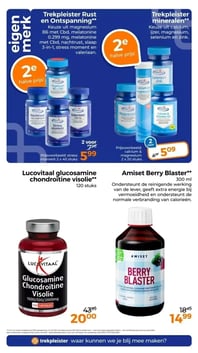 Lucovitaal glucosamine chondroitine visolie** aanbieding bij Trekpleister – geldig van 17.03.2026 t/m 29.03.2026