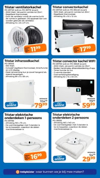 Tristar ventilatorkachel aanbieding bij Trekpleister – geldig van 24.02.2026 t/m 01.03.2026